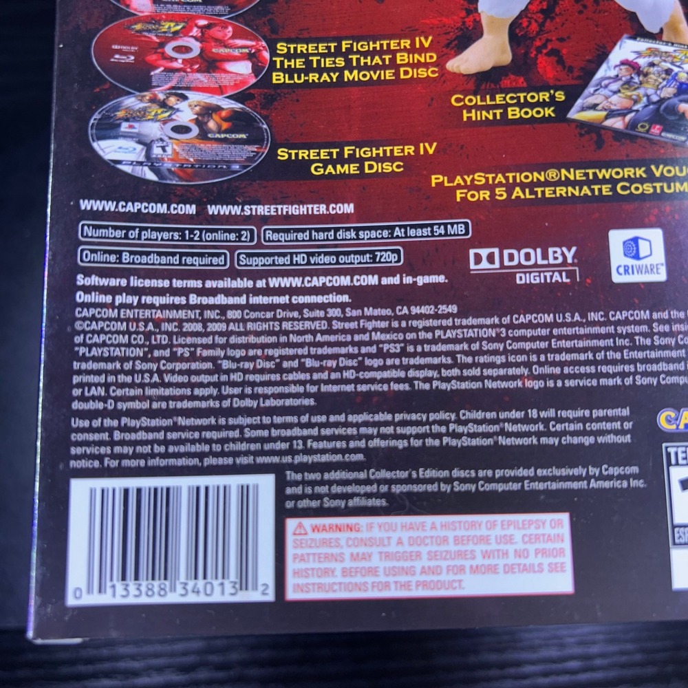 Capcom Street Fighter IV Collector's Edition PS3 Video Game BRAND NEW SEALED - Picture 12 of 12